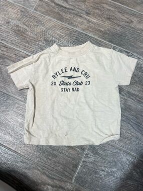 Rylee + Cru Cream Skate Club Short Sleeve Tee